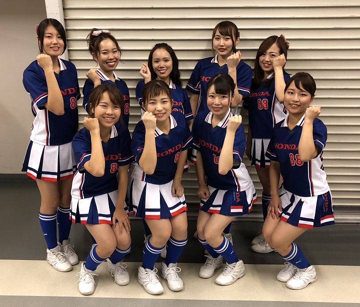 松本竜也さんと極秘結婚した嫁であるHonda鈴鹿のチアの顔画像